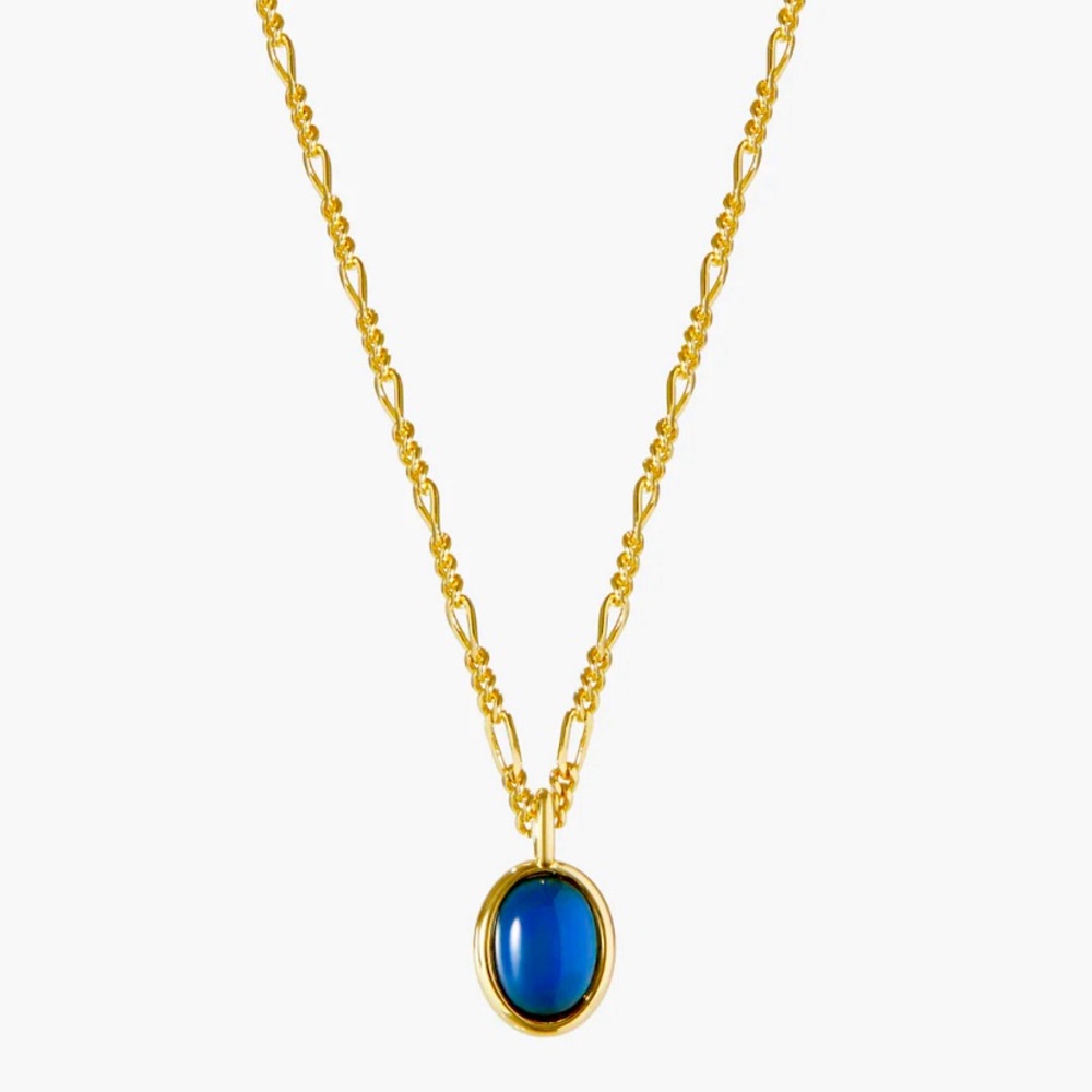 Ana Luisa 14K Plated Gold Mood Charm Necklace - changes colors based on temp
